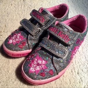 Lelli Kelly Sz 10, Silver Sneakers Back to School